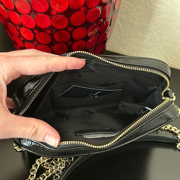 NWT Kate Spade Quilted Crossbody in Black - Picture 7 of 7